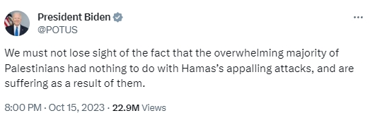 FBI示警：“哈马斯存在袭击美国领土可能性”，拜登派遣第二艘航母群，埃及考虑从加沙接纳难民